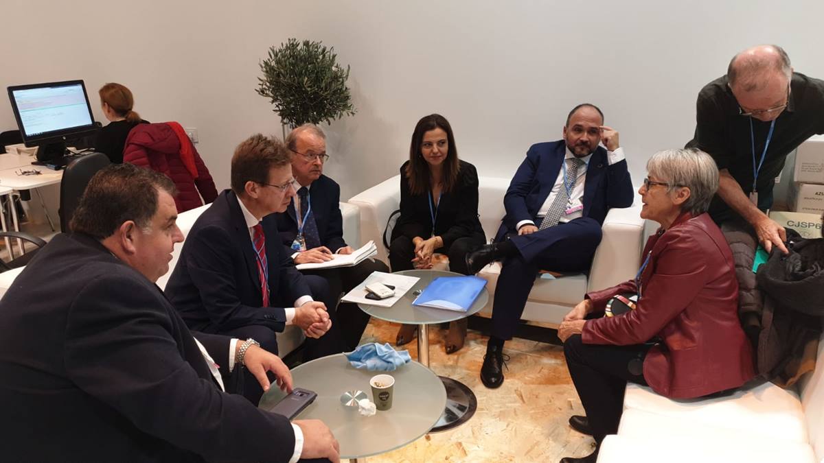 La reunión se celebró el martes en el marco de la COP25, en Madrid. DA