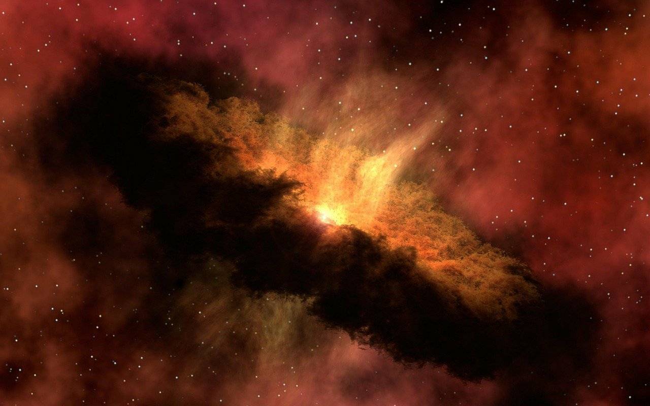 Sistema solar en una fotografía de recurso. Pixabay