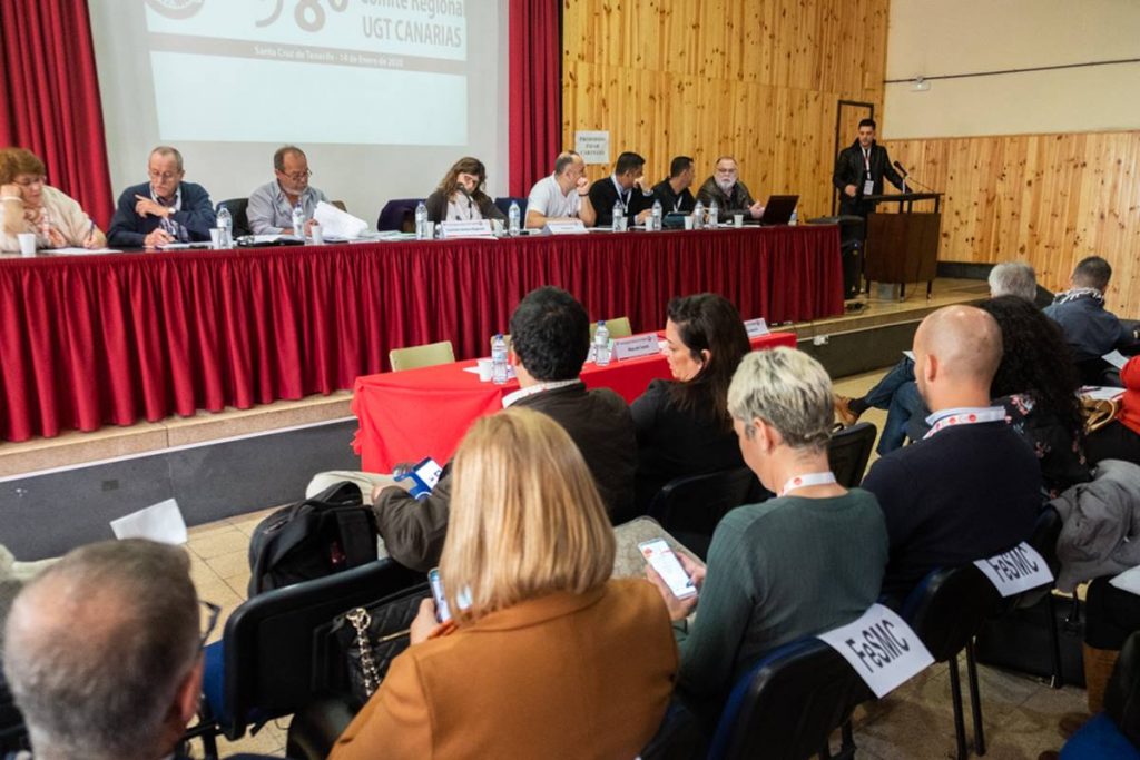 Salón de actos de la Casa Sindical de Santa Cruz de Tenerife. Fran Pallero