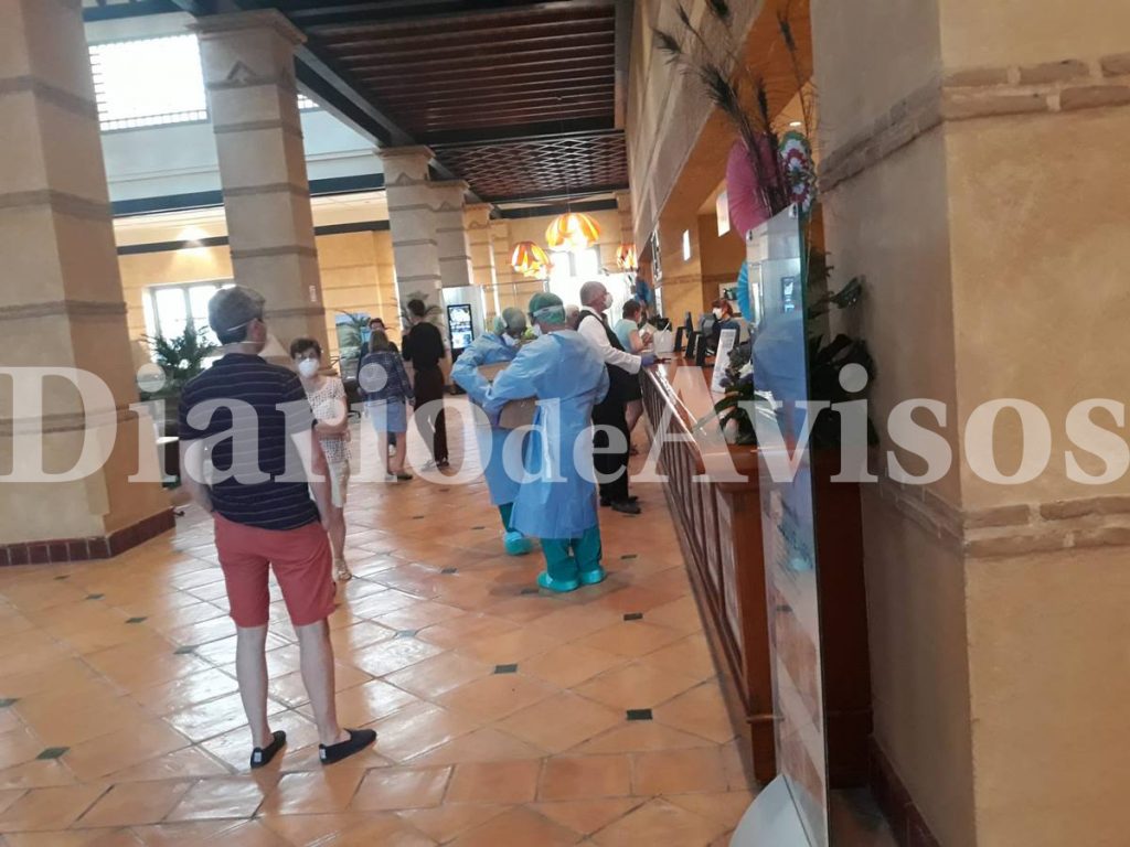 Interior del hotel del coronavirus en Adeje. DA