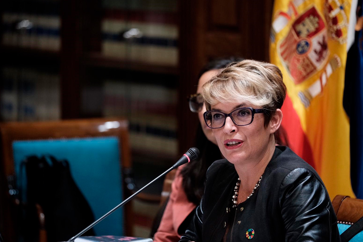 La consejera de Economía y Conocimiento del Gobierno de Canarias, Elena Máñez
