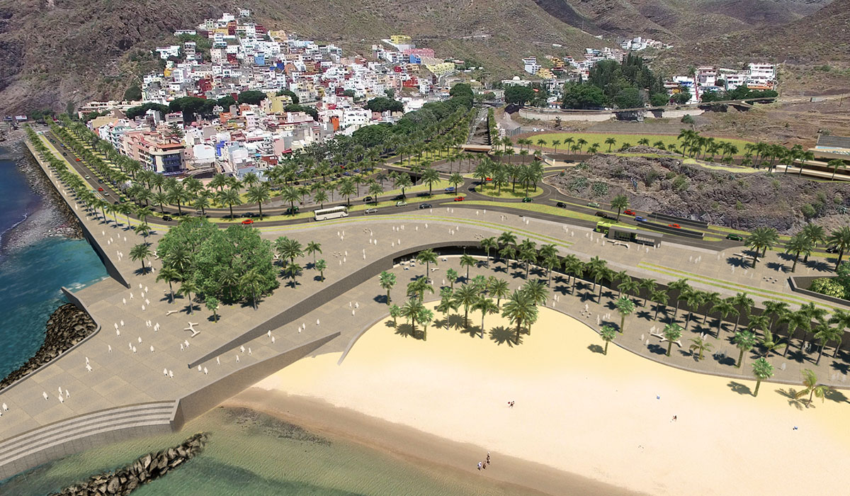 Obras como la del paseo necesitan de la autorización de Costas para su realización, una vez que el Plan Especial de Las Teresitas esté aprobado. DA
