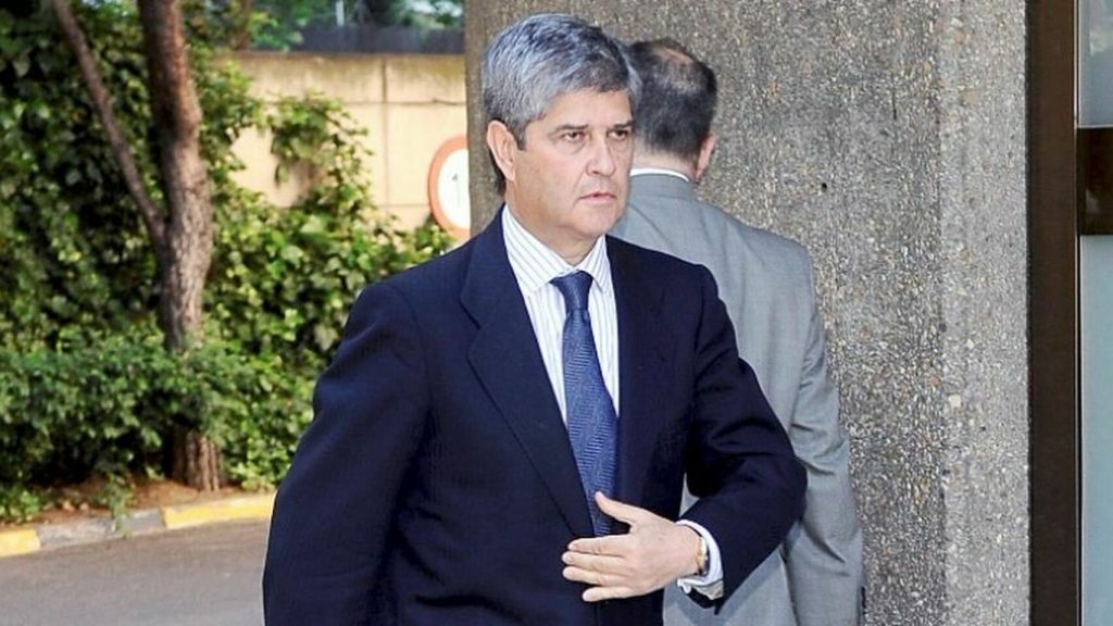 El expresidente del Real Madrid, Fernando Martín. EE