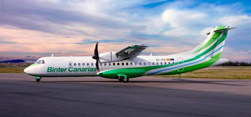 Avión de Binter Canarias
