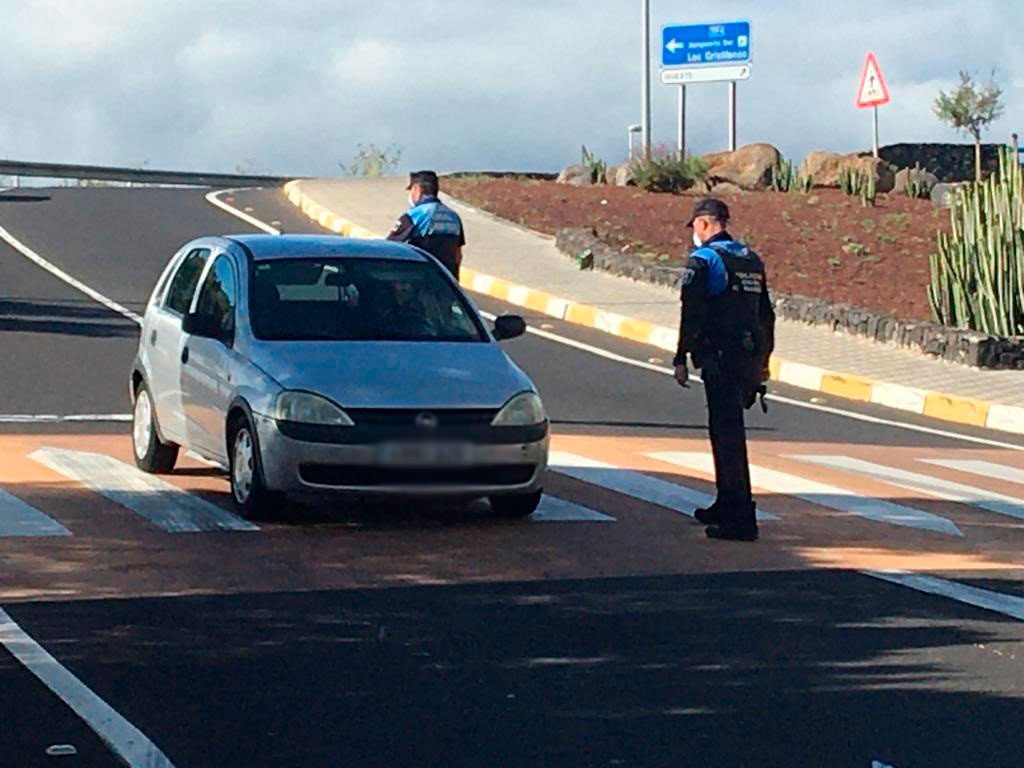 CONTROL POLICIAL ESTADO ALARMA CANDELARIA