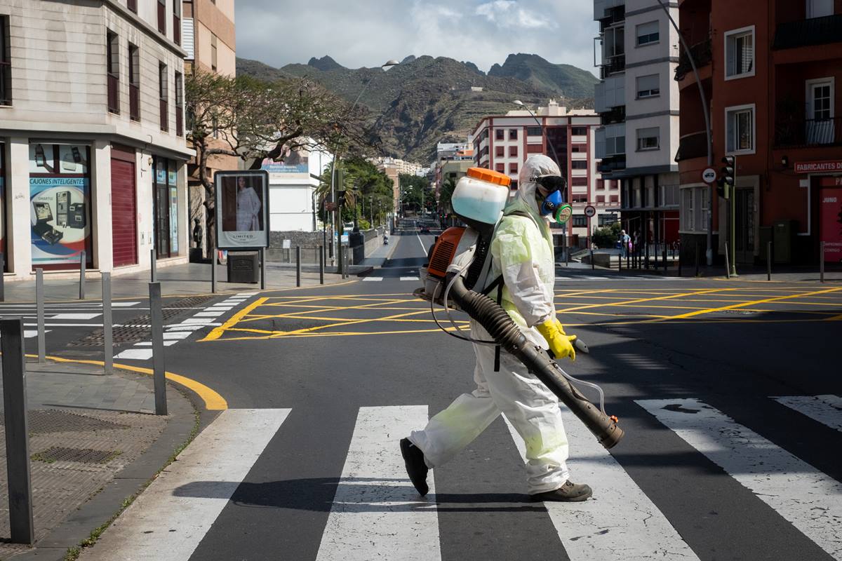 Las aglomeraciones en las calles han dejado paso a imágenes propias de relatos de Ciencia Ficción. Fran Pallero