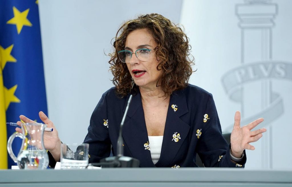 La ministra de Hacienda y portavoz del Ejecutivo, María Jesús Montero. EP