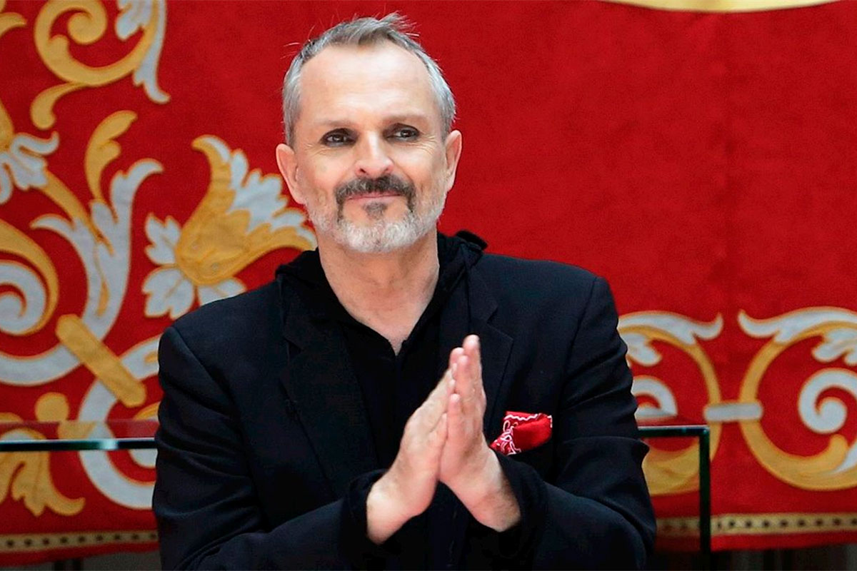 El cantante Miguel Bosé