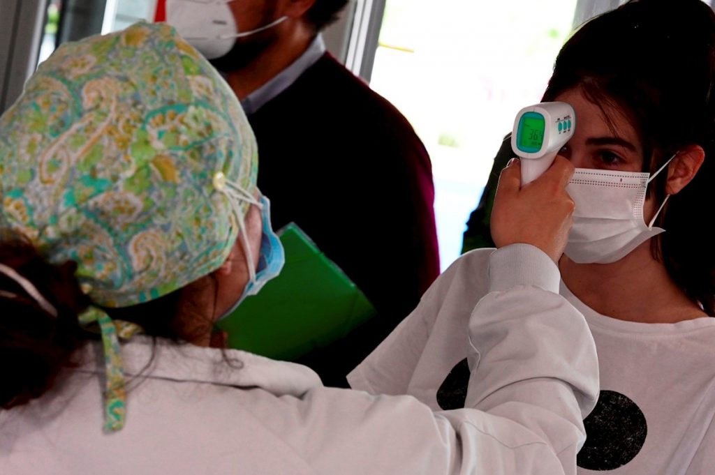 CORONAVIRUS TOMA TEMPERATURA MADRID
