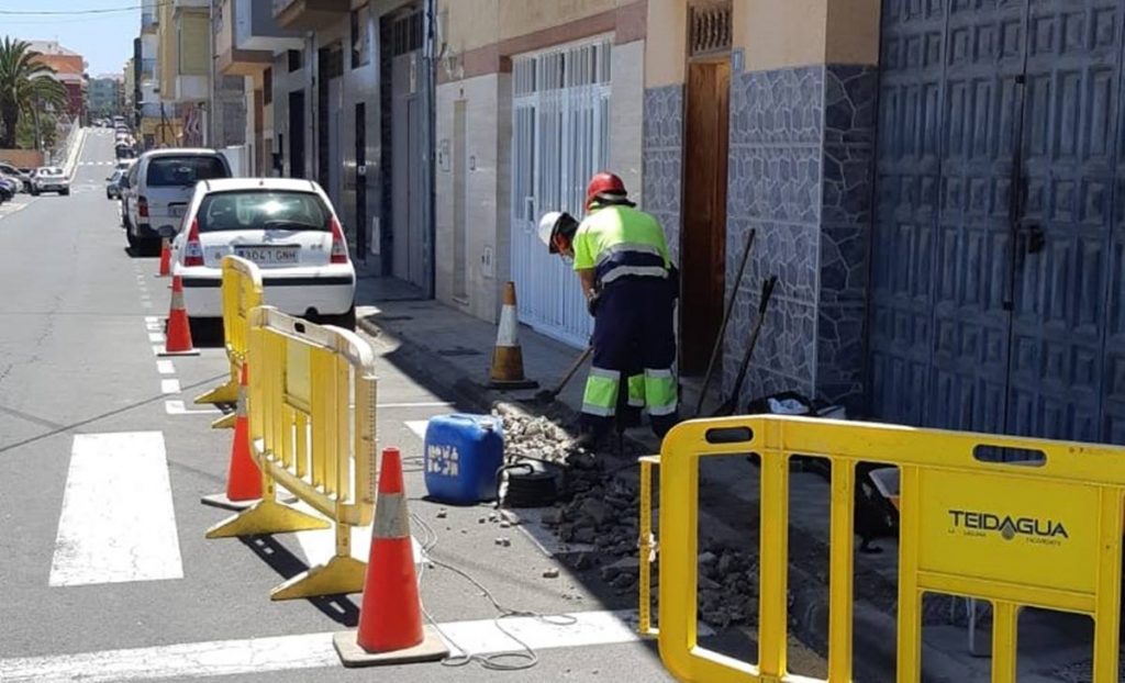 Teidagua está realizando diversas intervenciones en los barrios del municipio lagunero. DA