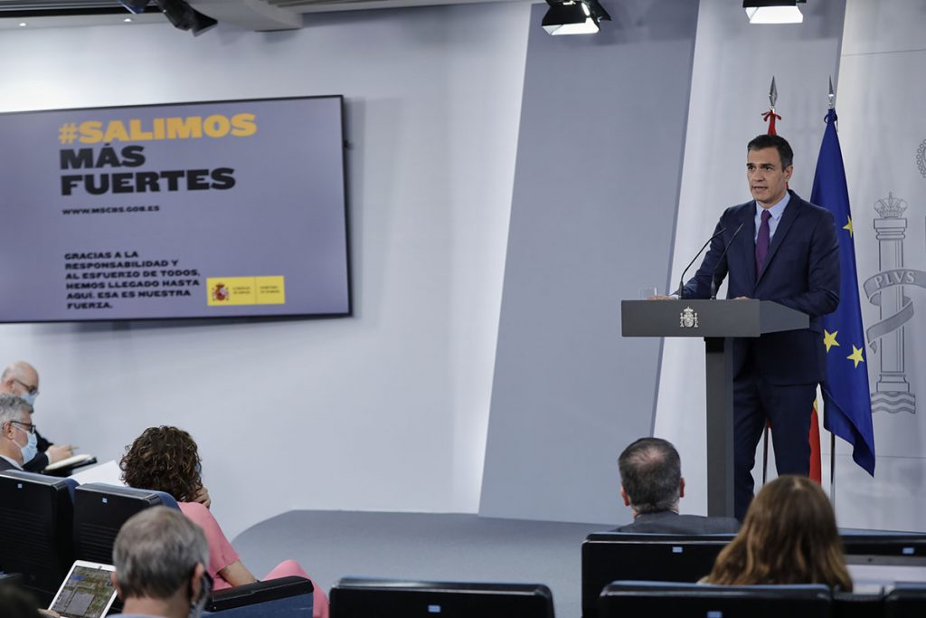 El presidente del Gobierno, Pedro Sánchez
