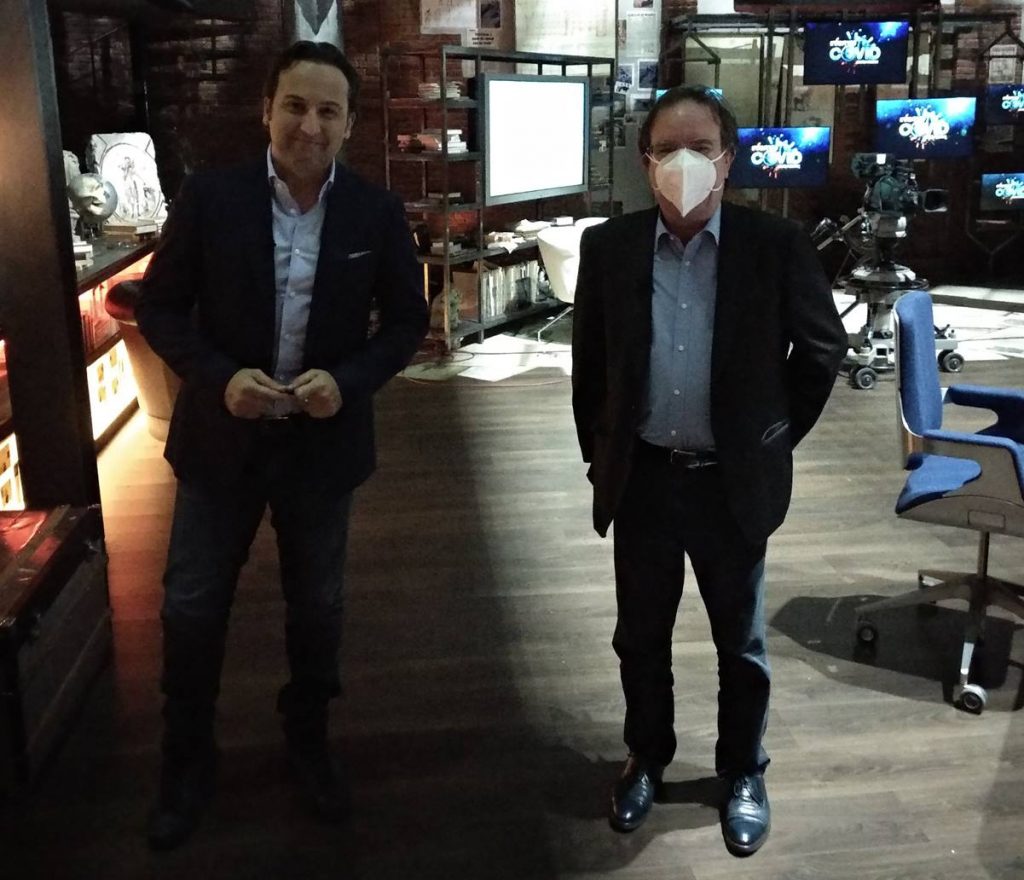 Amós García Rojas e Iker Jiménez. Twitter de Amós García Rojas