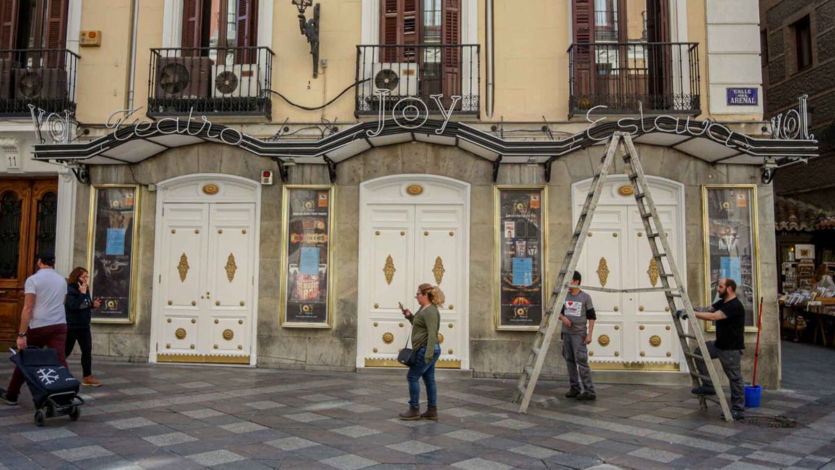 El Teatro Joy Eslava el mismo día que el Gobierno de la Comunidad de Madrid decretó el cierre de discotecas.