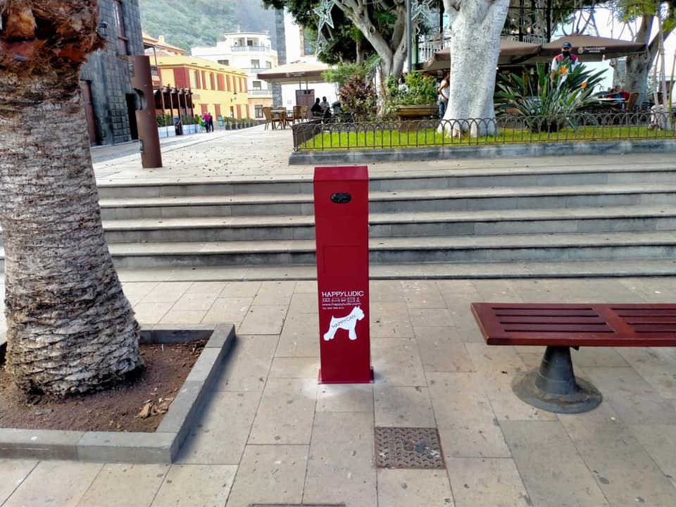 Uno de los dispositivos instalados en la plaza de Garachico, en el casco histórico. DA