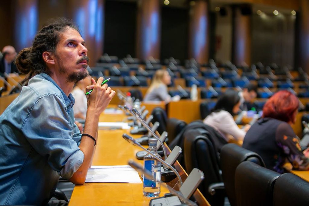 El diputado y Secretario de Organización de Podemos, Alberto Rodríguez