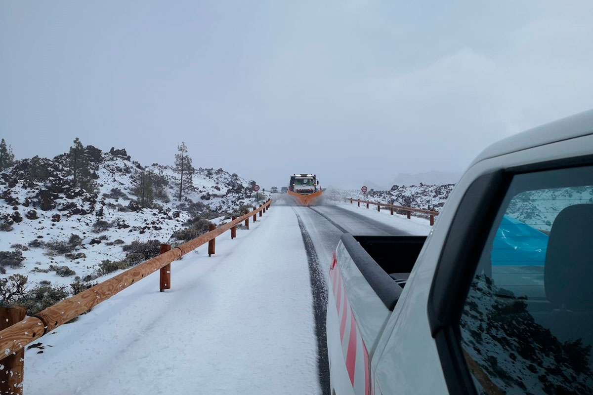 Nevada en el Teide