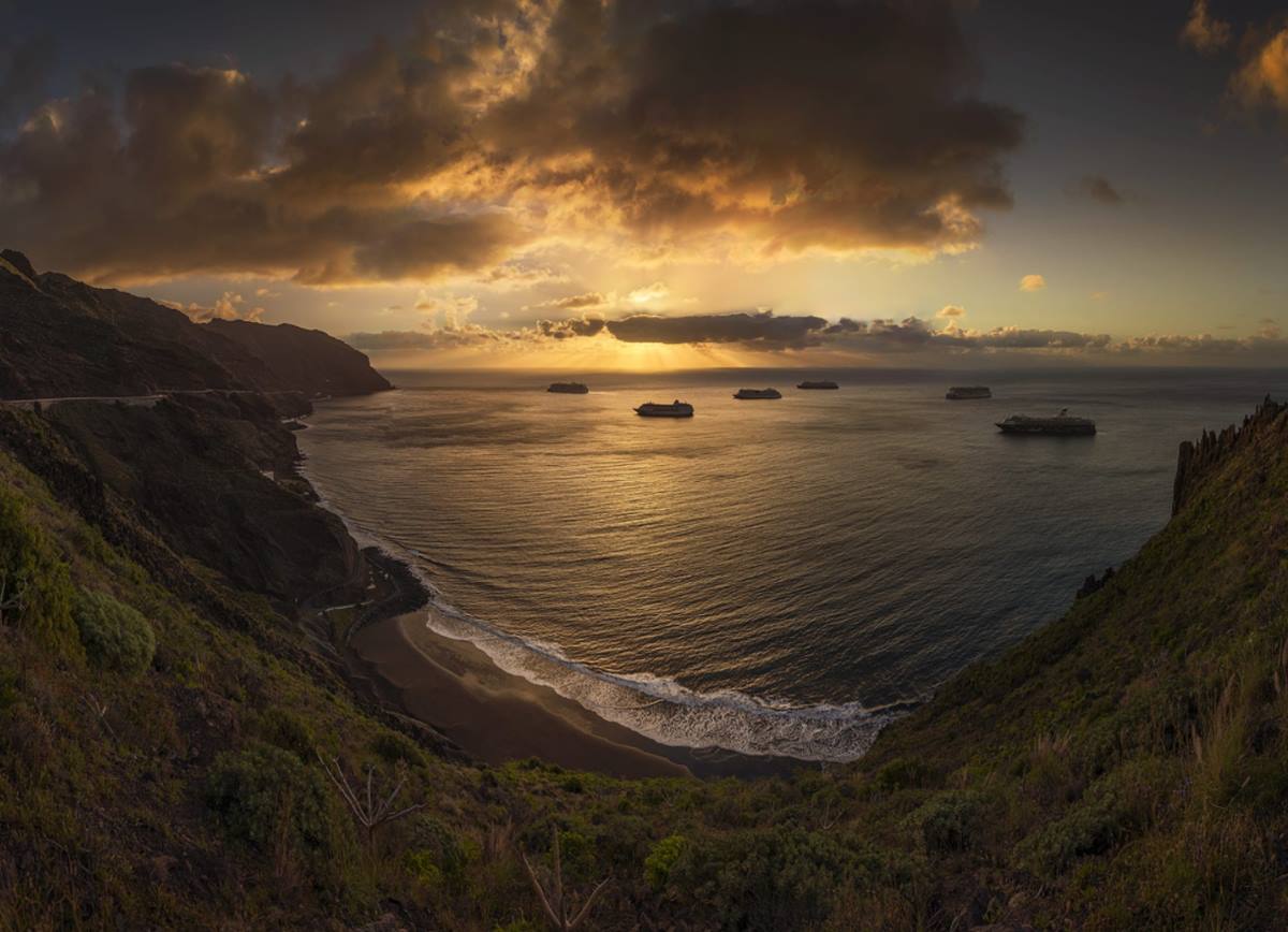 Panorámica de la playa de Las Gaviotas. Imanol Zuaznabar