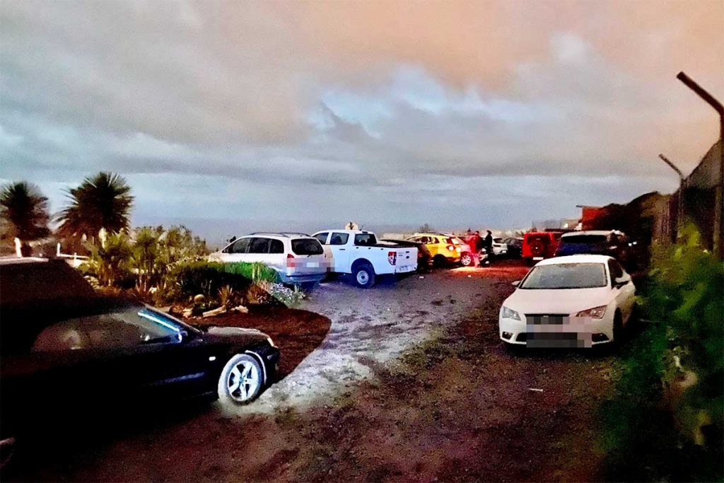 Fiesta incumpliendo el toque de queda en Garimba, en Guamasa