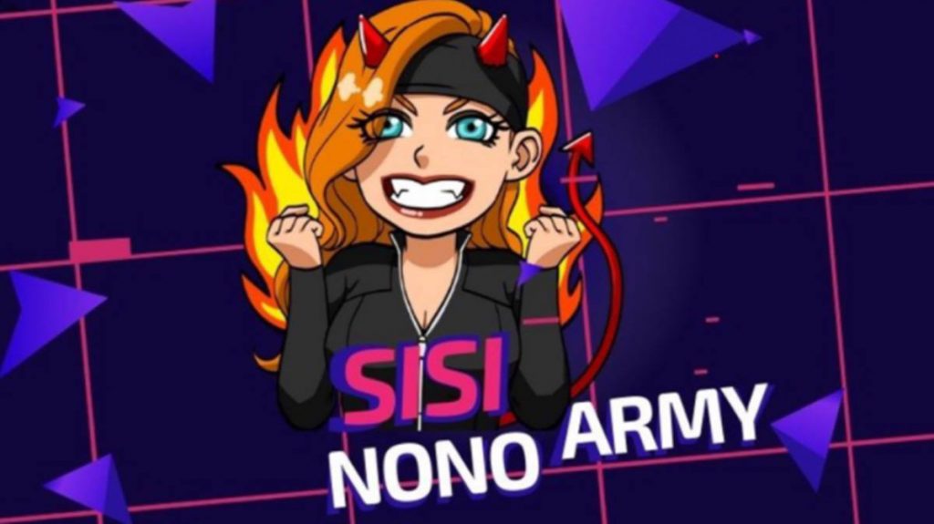 Captura de pantalla de uno de los streamings de Sisi Nono. Sisi Nono Twitch