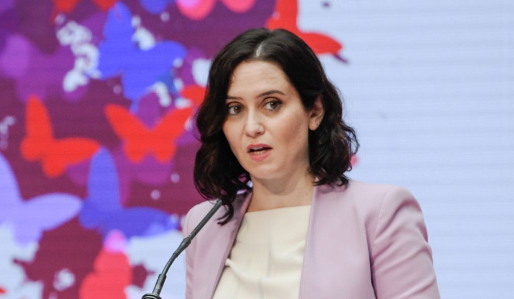 La presidenta de la Comunidad de Madrid, Isabel Díaz Ayuso