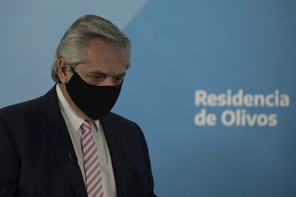 El presidente de Argentina, Alberto Fernández