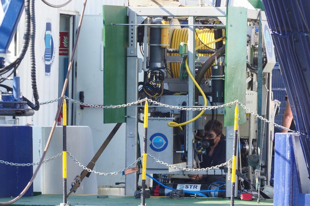 Robot del busque oceanográfico Ángeles Alvariño. SERGIO MÉNDEZ
