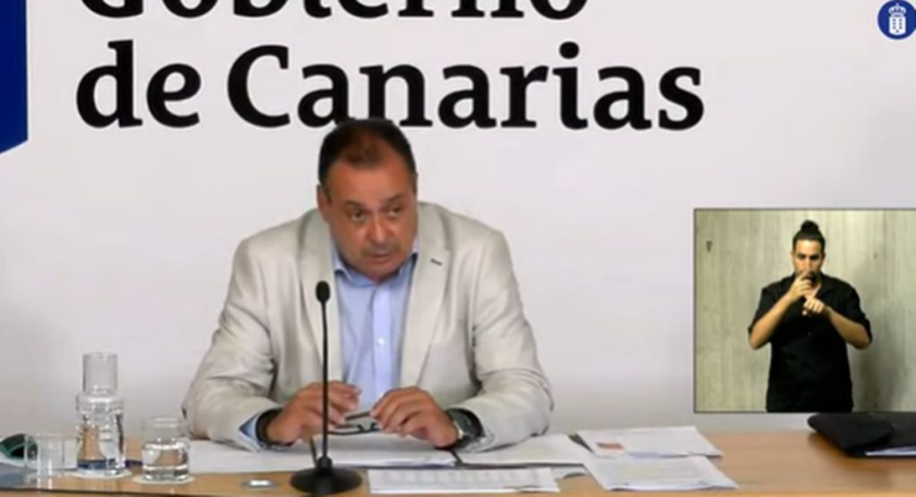 El Consejero de Sanidad del Gobierno de Canarias, Blas Trujillo. DA