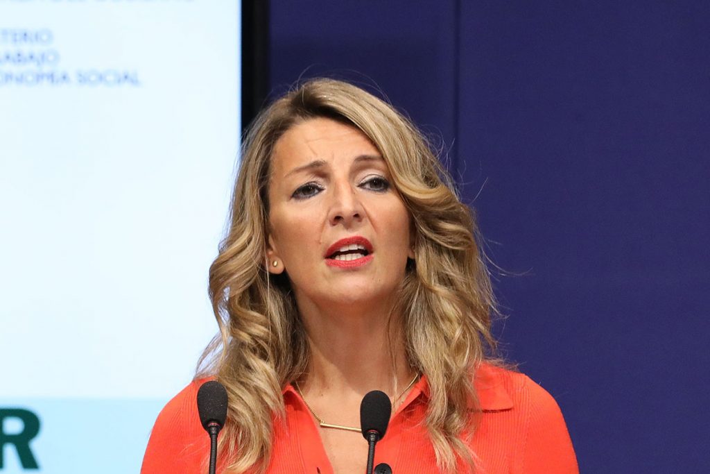 Yolanda Díaz propone un cheque de 300 euros 'anticrisis'