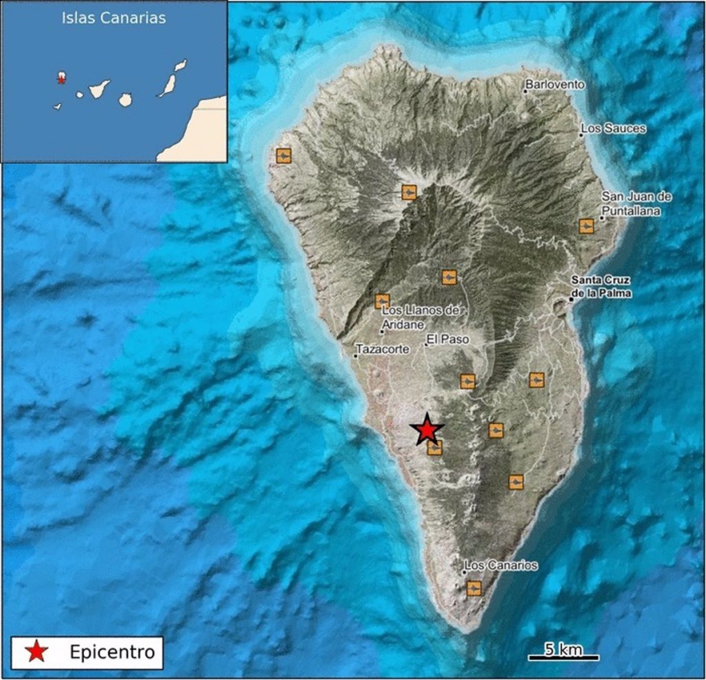 La Palma registra un terremoto de 3,5 grados al sur de El Paso