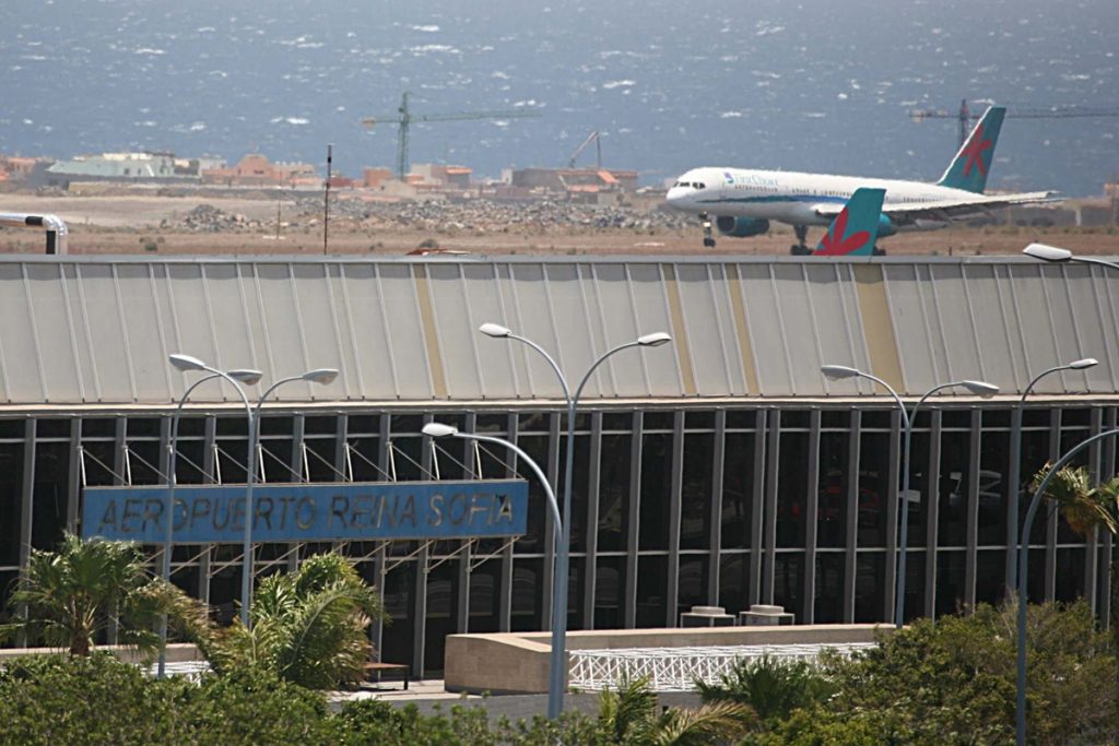 Imagen del aeropuerto Tenerife Sur.