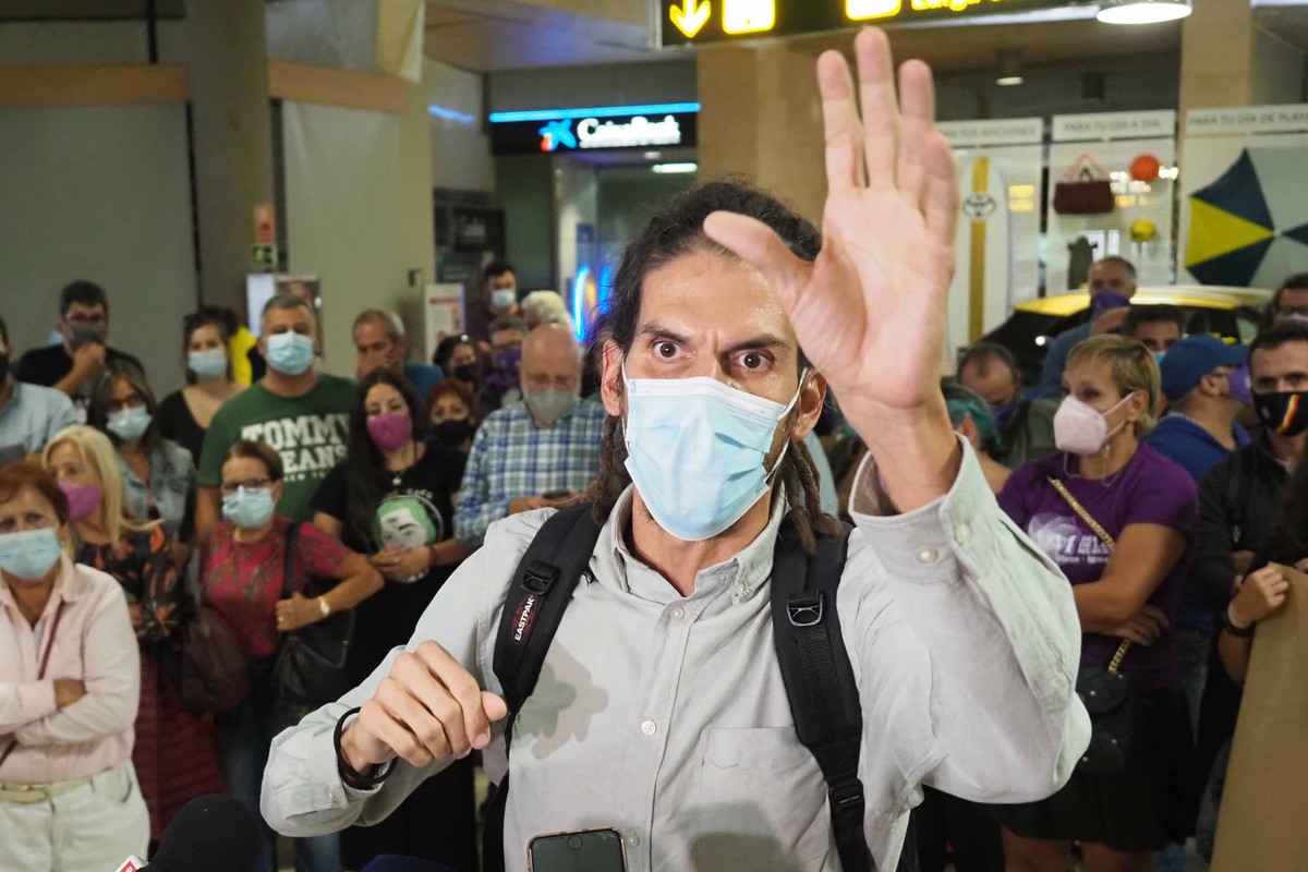 Alberto Rodríguez, a su llegada a Tenerife