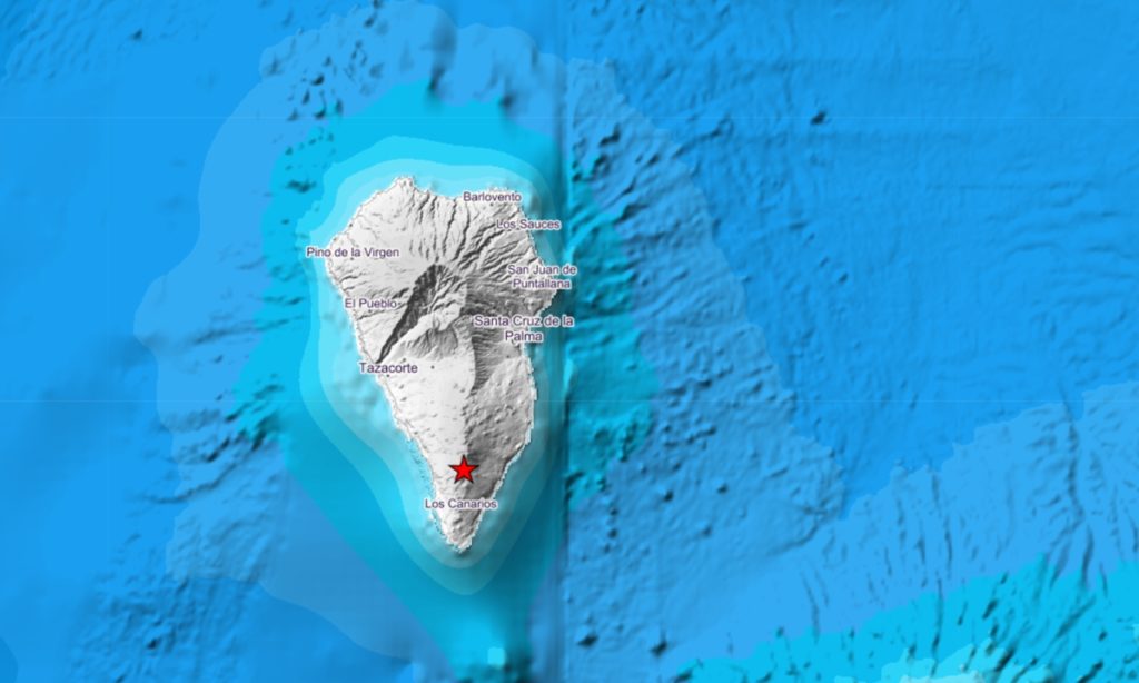 El temblor se ha registrado en Fuencaliente. IGN