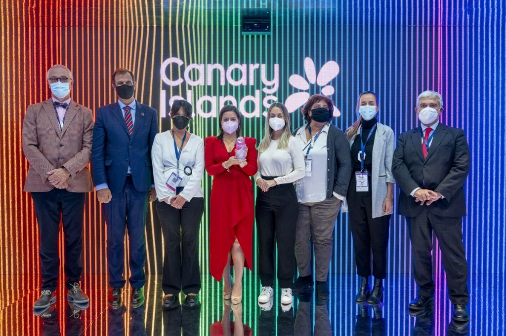 El pabellón de Islas Canarias recibe el premio al mejor diseño por parte de la organización de la WTM.