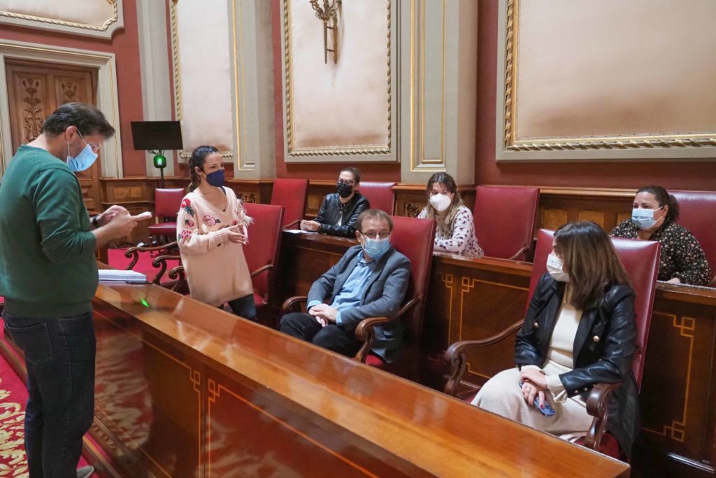 La oposición acudió ayer al Pleno municipal en la fecha en la que tendría que haberse celebrado el Pleno Extraordinario. / S. M.