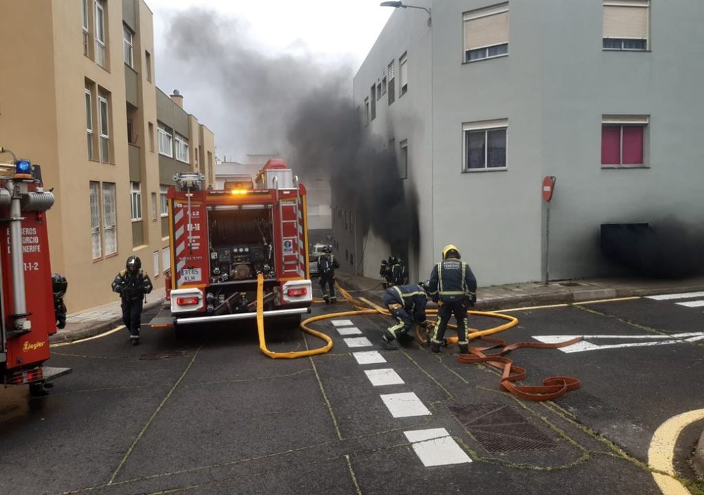 Incendio en La Laguna