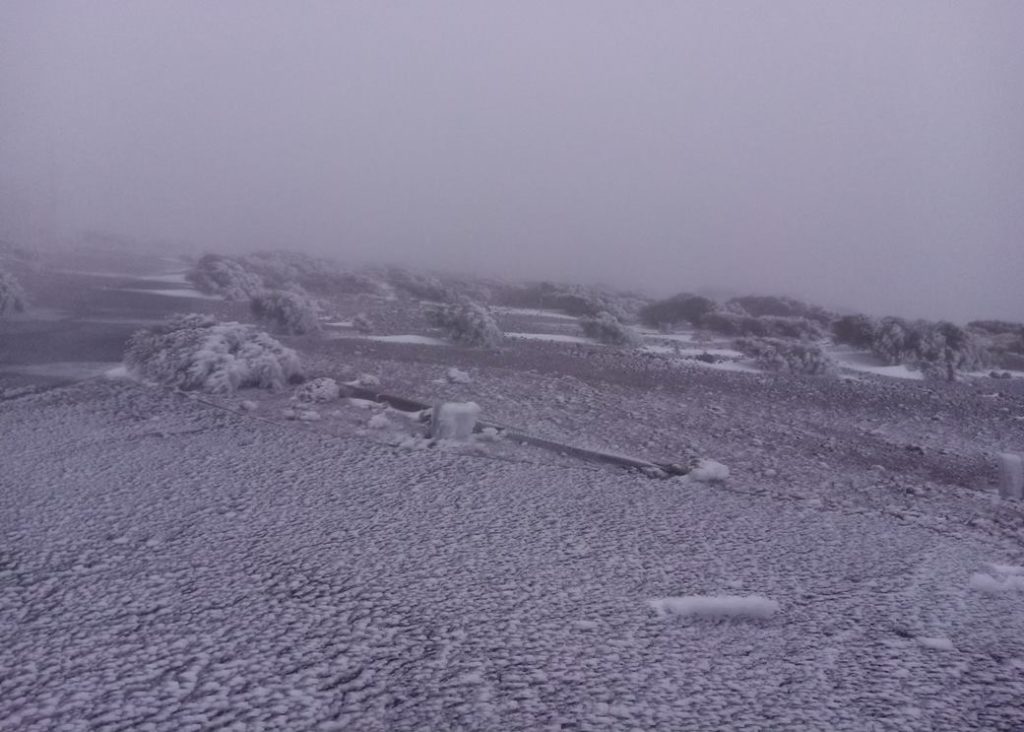 borrasca Celia en el Teide