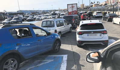 tráfico en Los Cristianos