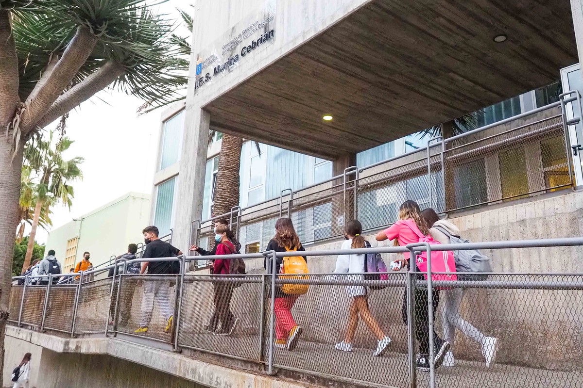 mascarilla en los colegios de Canarias
