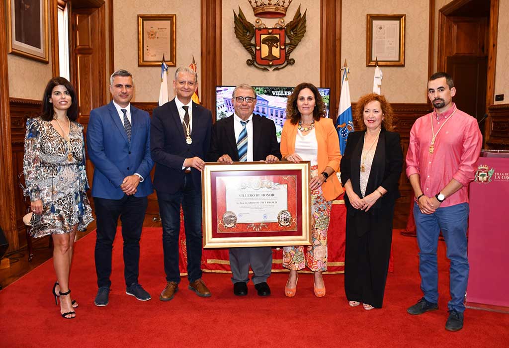 Agapito de Cruz Franco ya es Villero de Honor de La Orotava