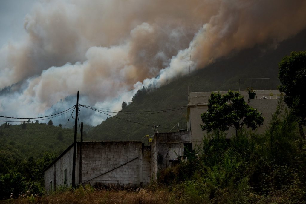 Incendio en el norte de Tenerife. Fran Pallero
