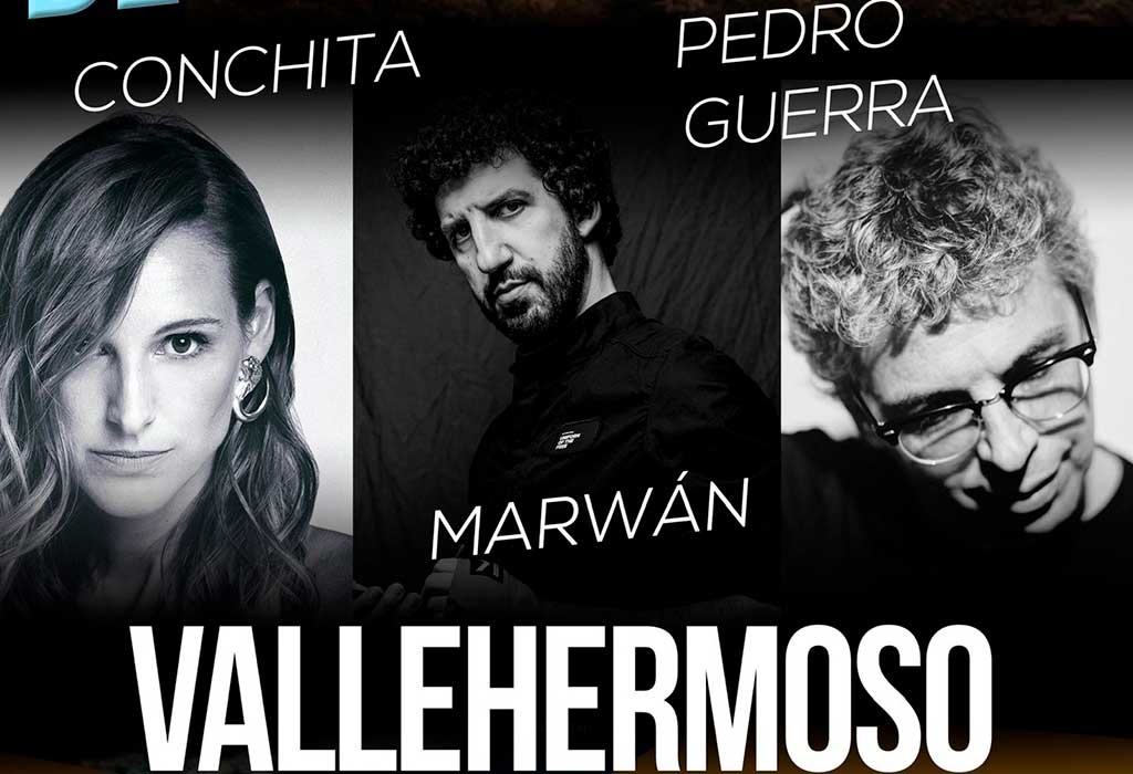 Pedro Guerra, Marwán y Conchita, Festival de Cantautores en Vallehermoso