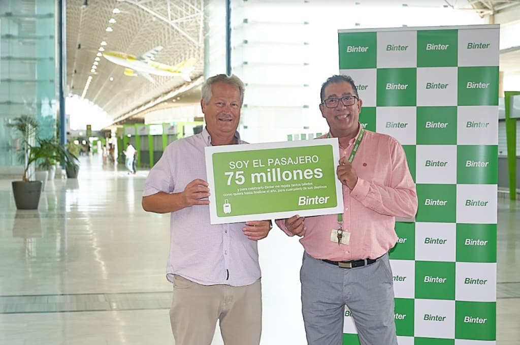 Luis Cabrera, el pasajero 75 millones de Binter