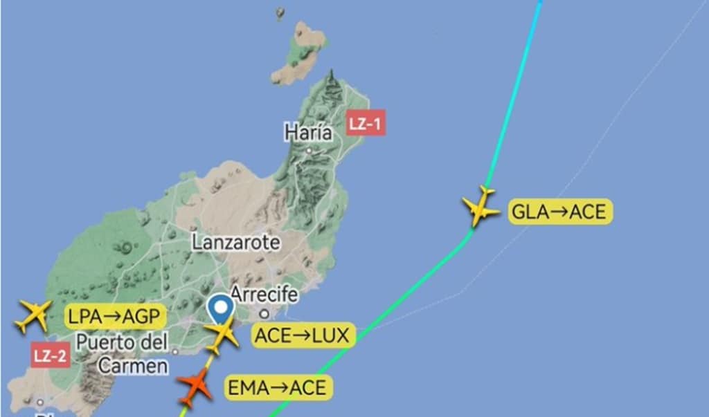 Urgencia en un vuelo desde Tenerife: un pasajero queda inconsciente