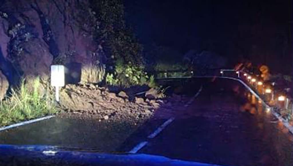 Canarias registra unos 20 incidentes por desprendimientos