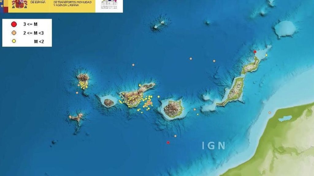 Septiembre dejó más de 330 terremotos en Canarias, la cifra más alta desde enero