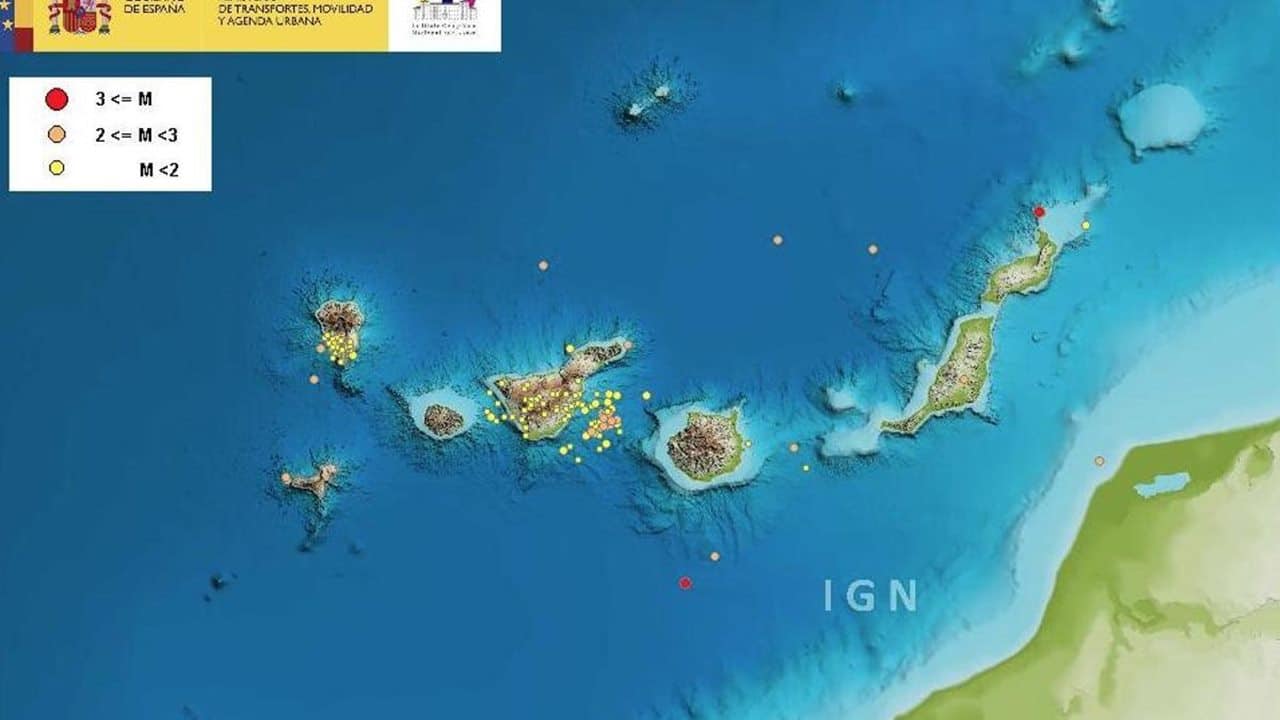 Septiembre dejó más de 330 terremotos en Canarias, la cifra más alta desde enero