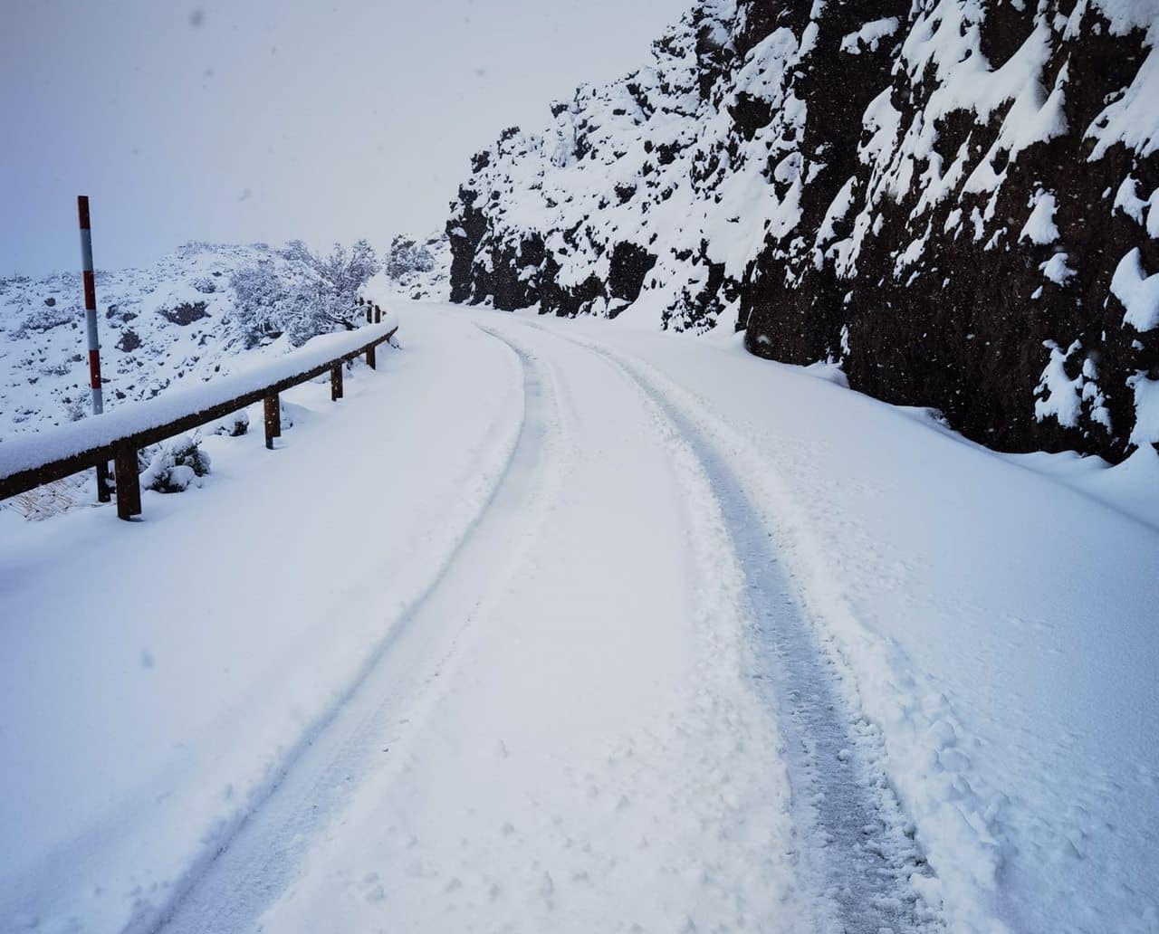 nieve en canarias
