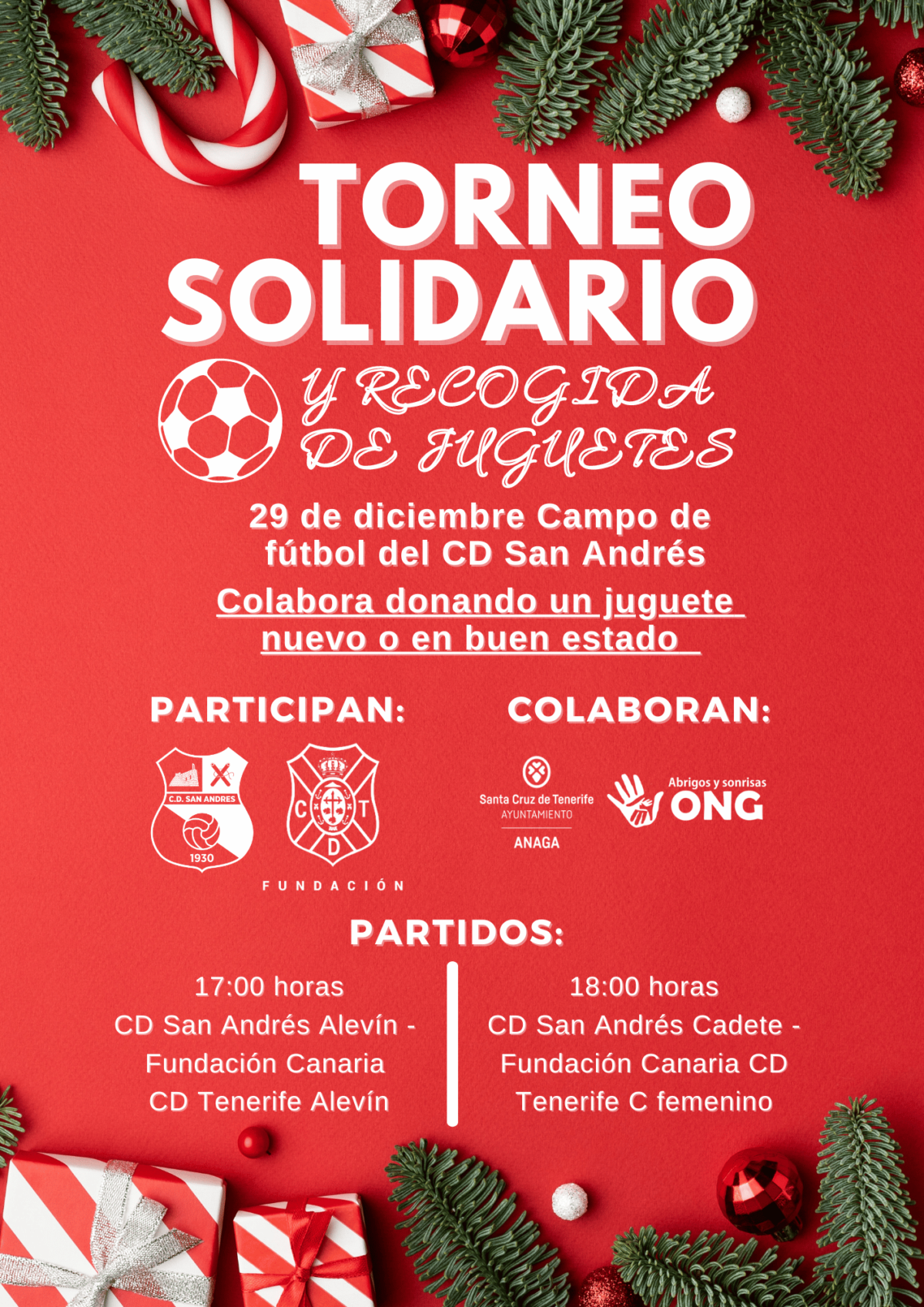 Torneo solidario CD San Andrés y la Fundación Canaria CD Tenerife
