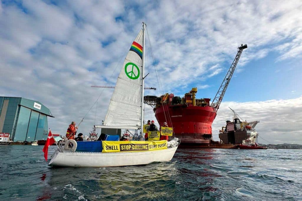 La protesta más larga de Greenpeace iniciada en Canarias acaba en Noruega