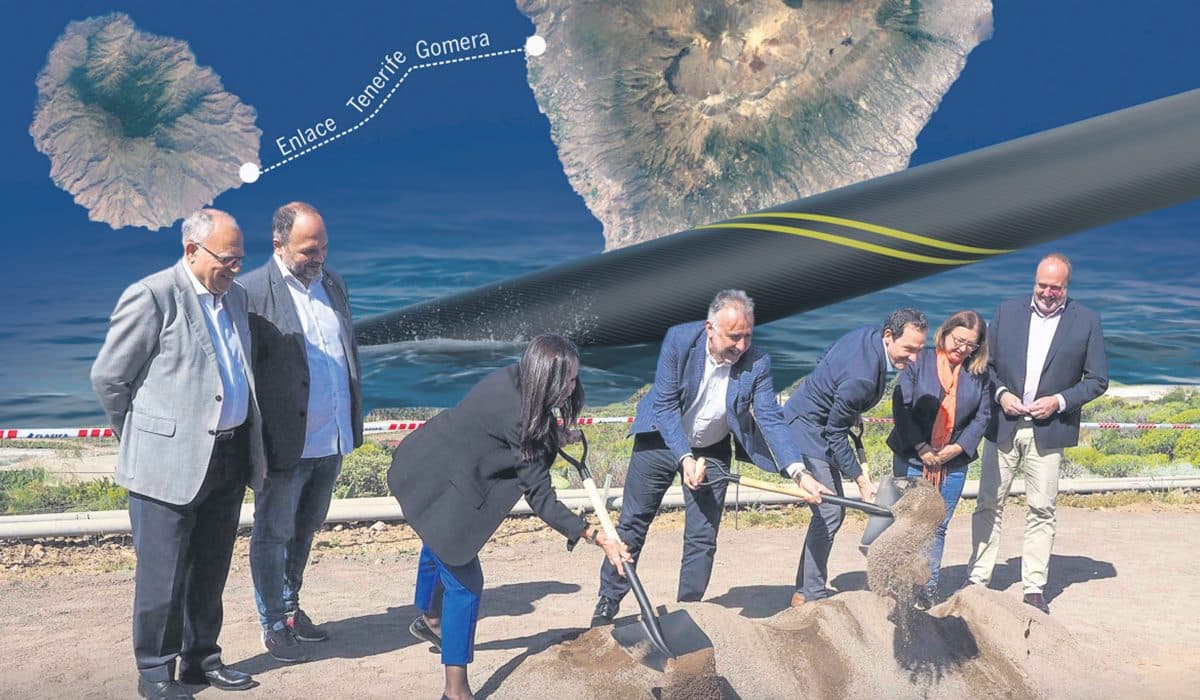 Hito histórico: comienzan las obras del cable eléctrico Tenerife-La Gomera